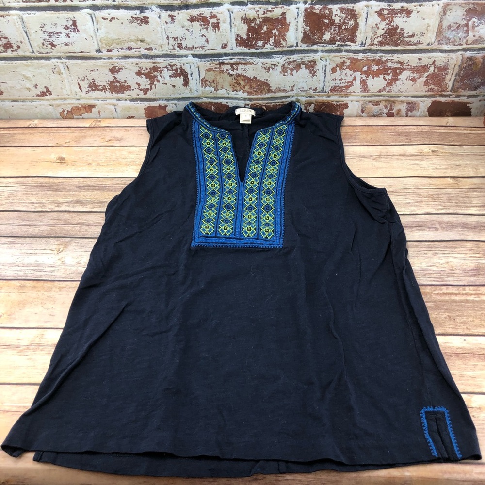 ❗️JCrew Bohemian Embroidered Tank szM